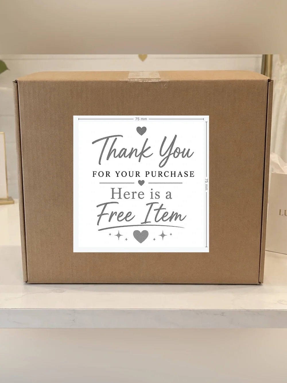Thank You Free Item Stickers-100ct.